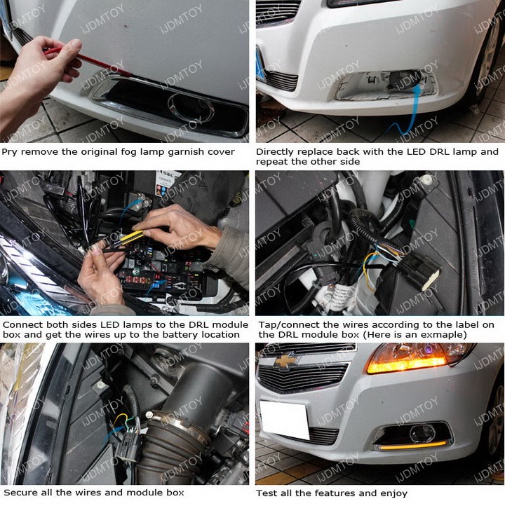 Chevrolet Malibu High Power LED Daytime Running Lights Kit